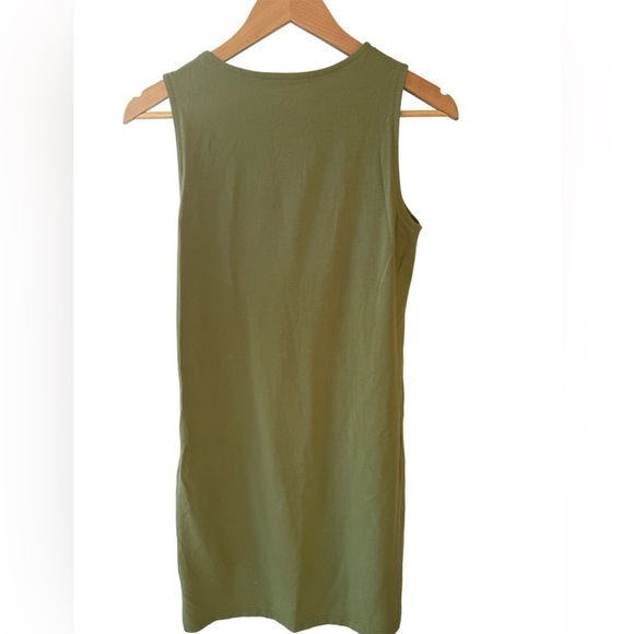 Eileen Fisher Dress Womens XS Green Soft Jersey Knit Sleeveless - Picture 3 of 6